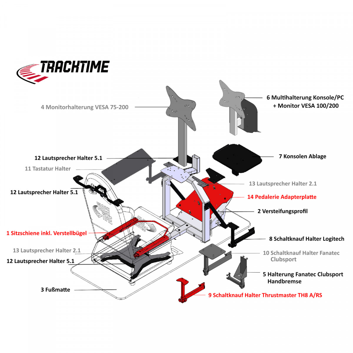 TrackTime Game Seat TT3055